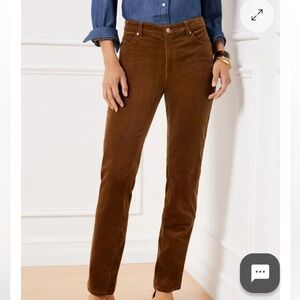 NWOT Talbots Heritage Stretch Corduroy Women's Jeans Pants Caramel Size 12